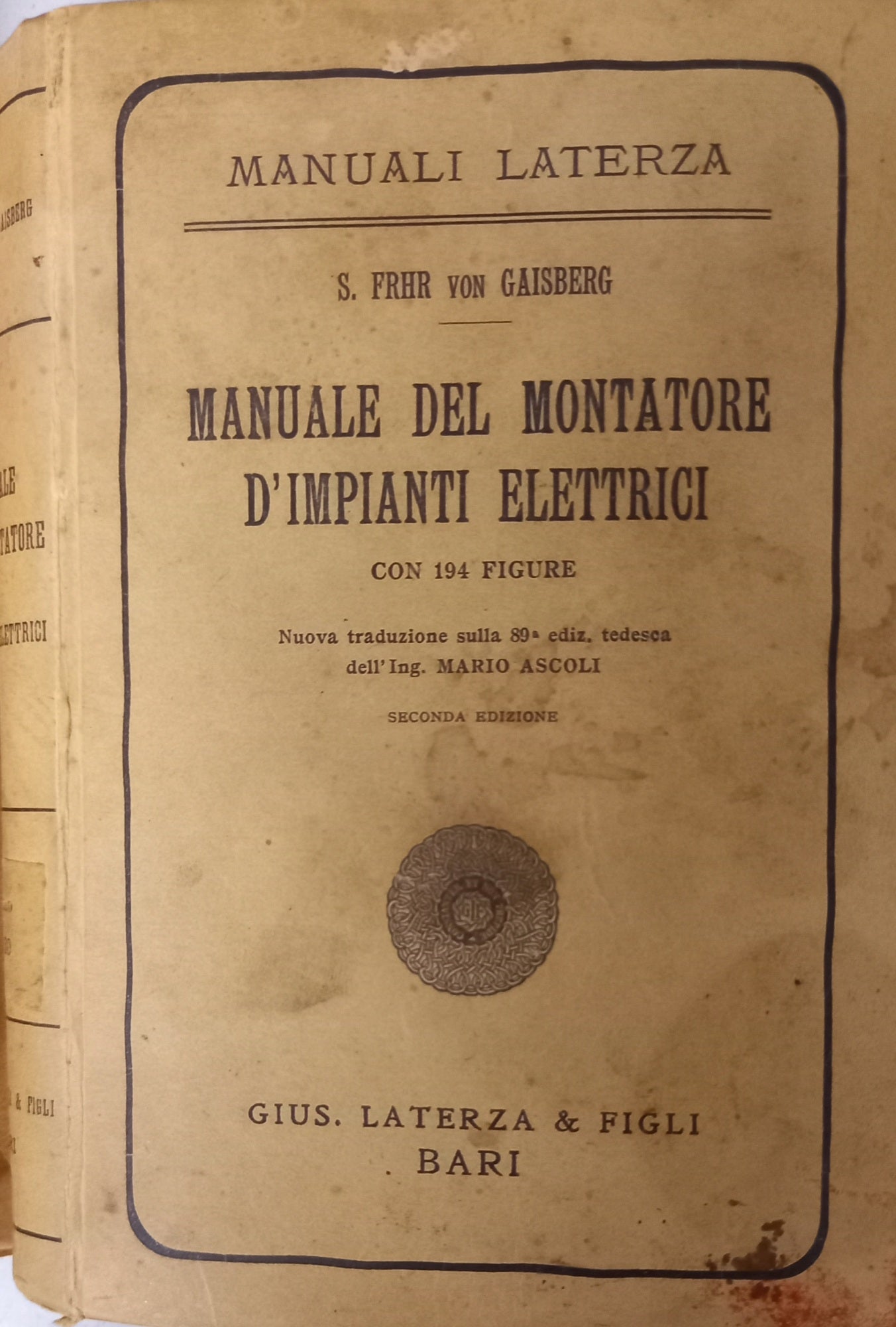 Manuale del montotatore d'impianti elettrici