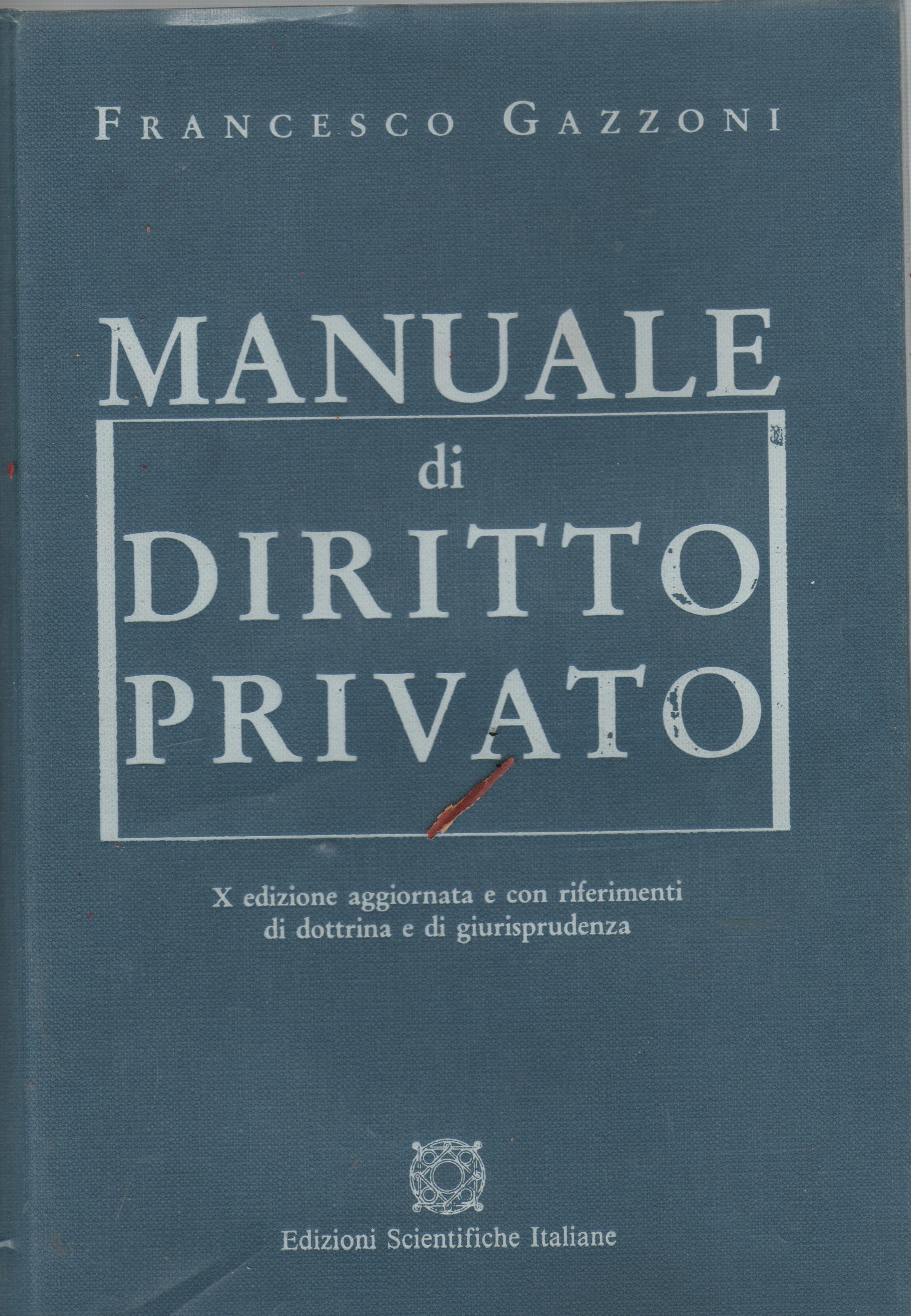 Manuale di diritto privato