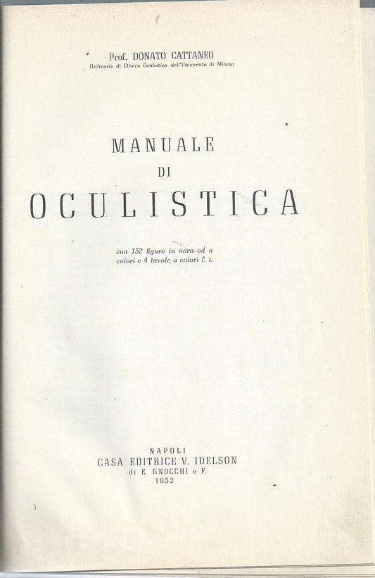 Manuale di oculistica