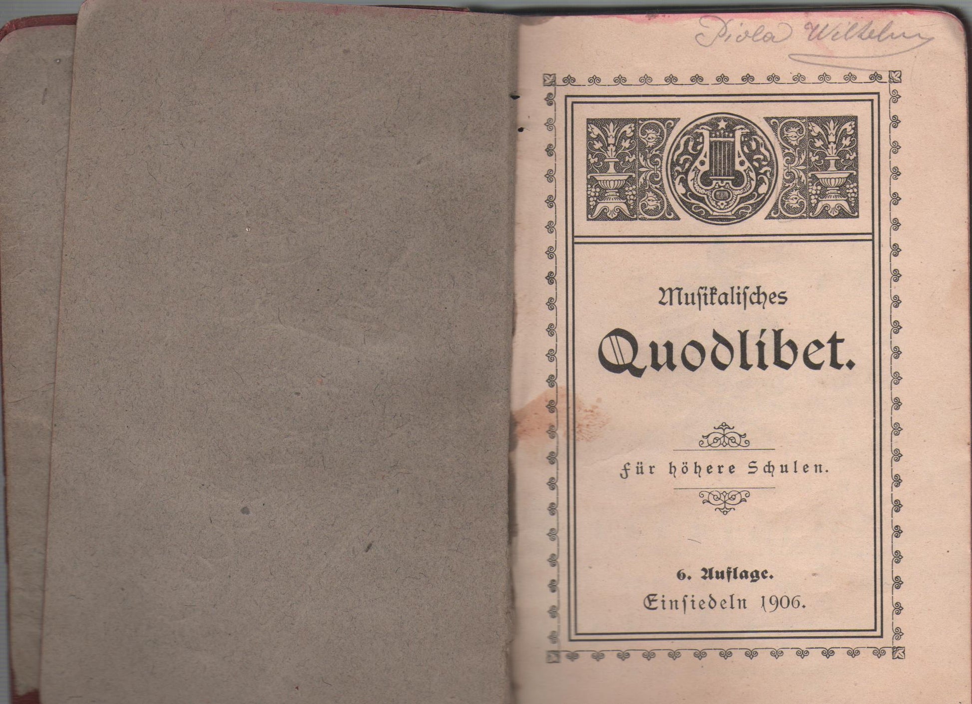 Musikalisches Quodlibet: Fur hohere schulen