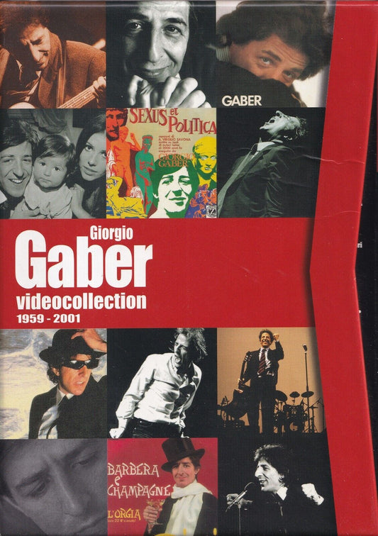 giorgio gaber videocollection 1959-2001 cofanetto 4 dvd