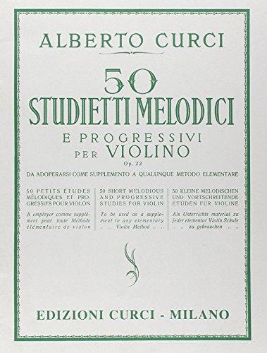 50 studietti melodici e progressi per violino opera 22