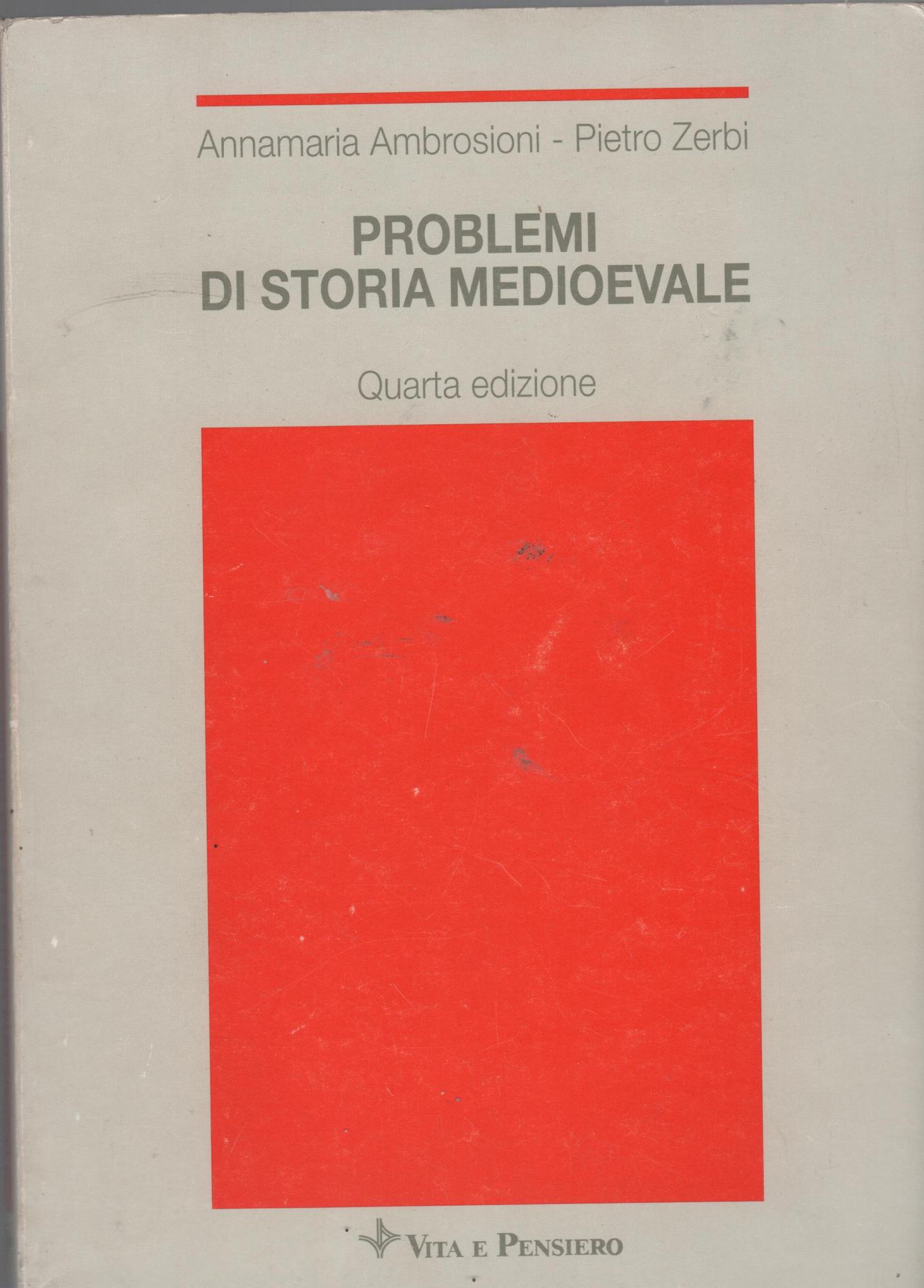 Problemi di storia medioevale