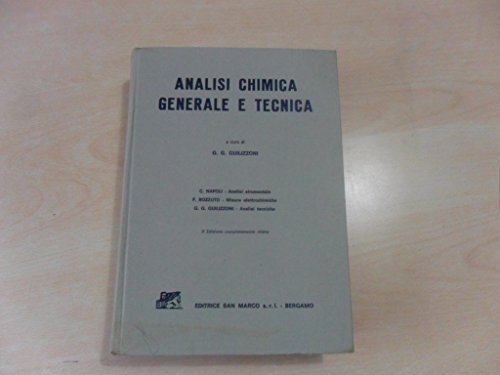 ANALISI CHIMICA GENERALE E TECNICA