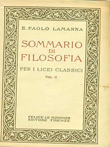 Sommario di filosofia vol.2