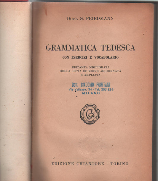 Grammatica tedesca con esercizi e vocabolario