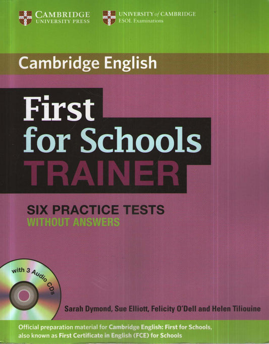 First for schools trainer. Six practice tests. Without answers. Con espansione online. Per le Scuole superiori. Con CD Audio