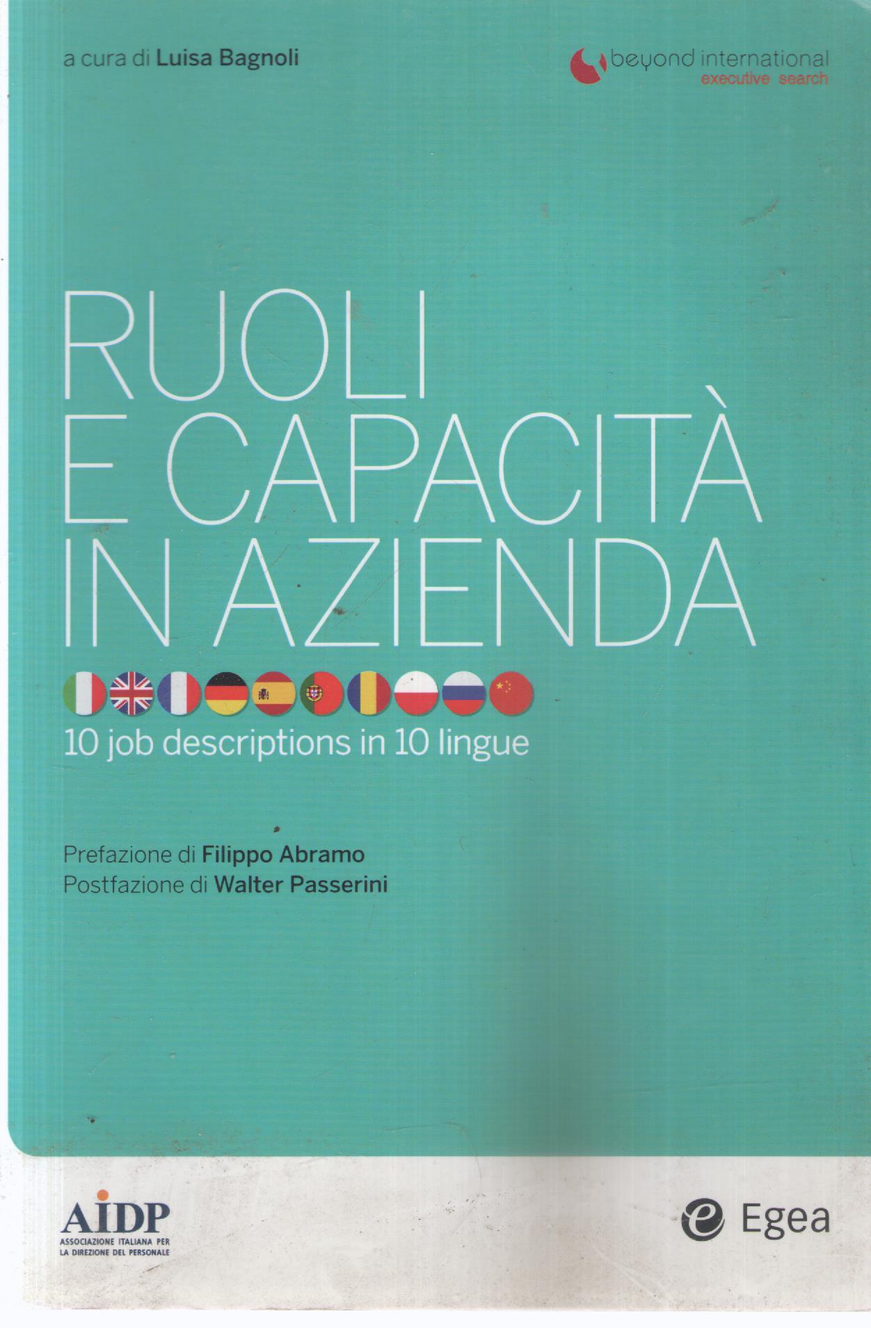 Ruoli e capacità in azienda. 10 job descriptions in 10 lingue