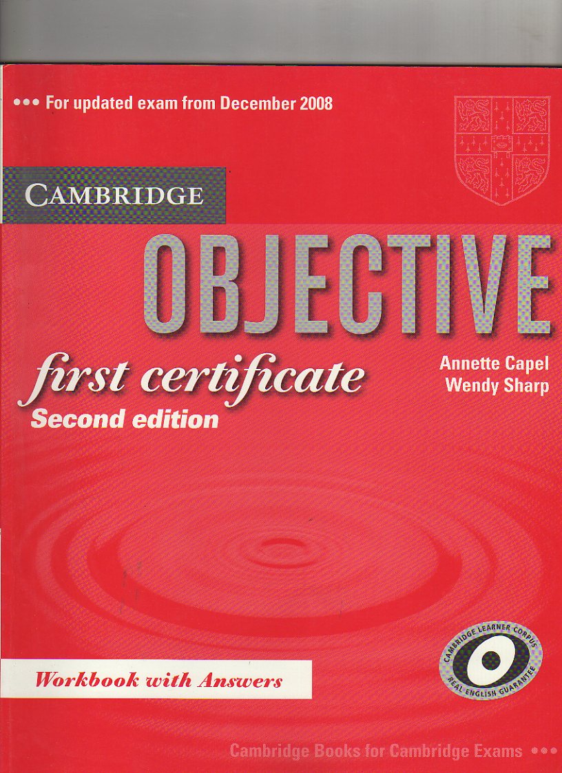 Objective first certificate. Workbook. With answers.